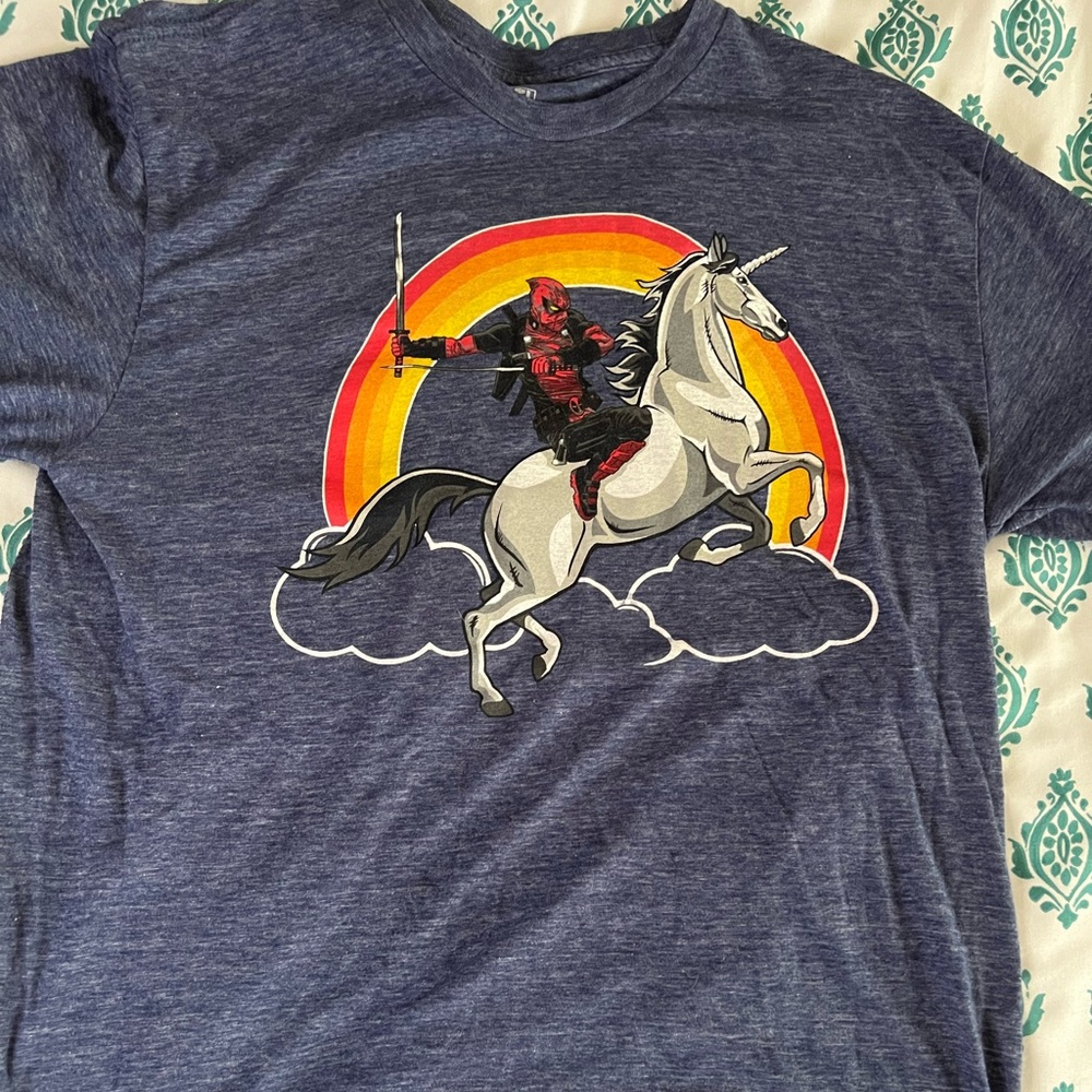 Deadpool Unicorn Large T-Shirt